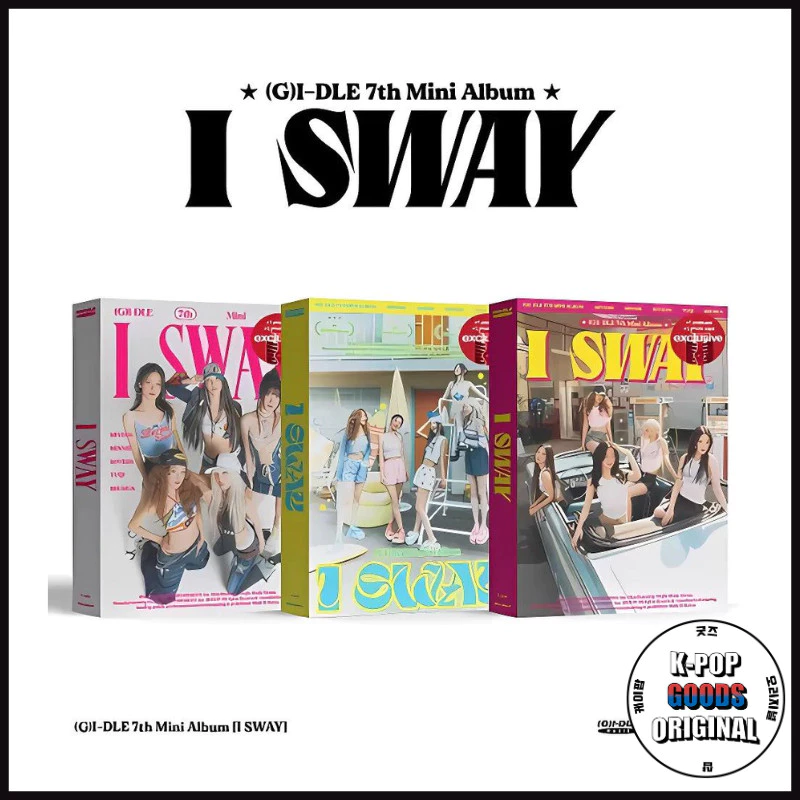 (G)I-DLE - 7TH MINI ALBUM [I SWAY] 3 Version + Poster - Ready Stock