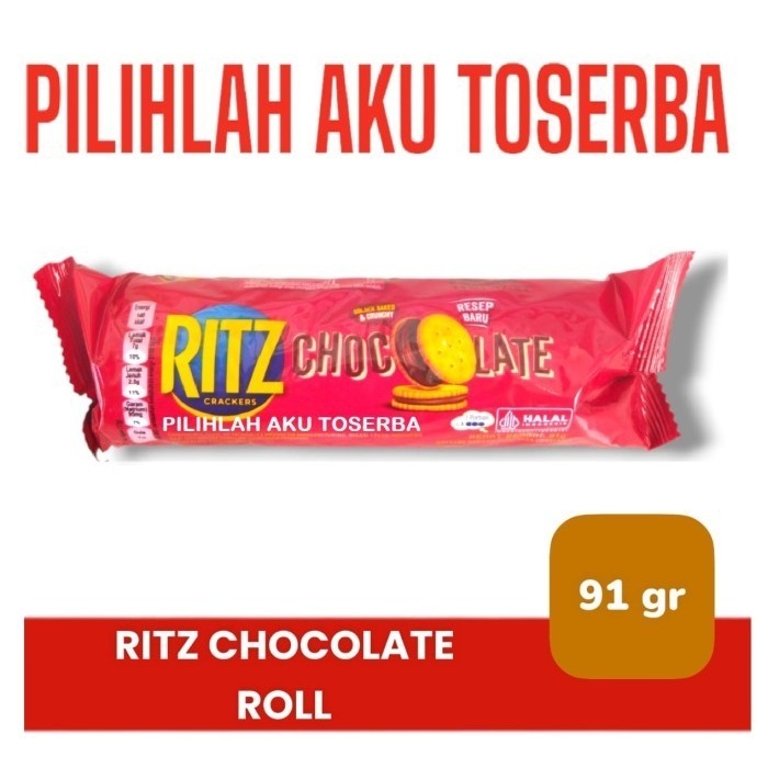 Jual Biskuit RITZ sandwich CHOCOLATE Roll 91 gr - ( HARGA 1 DUS isi 36 ...