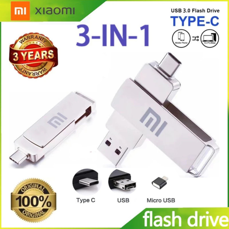 Jual Xiaomi TYPE-C Flashdisk USB 1tb 2tb Kecepatan Tinggi, Driver Flash ...