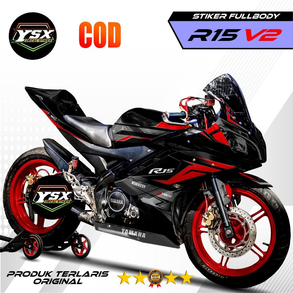 Jual Decal R15 V2 stiker Skotlet Fullbody Desain Racing 2 | Shopee ...