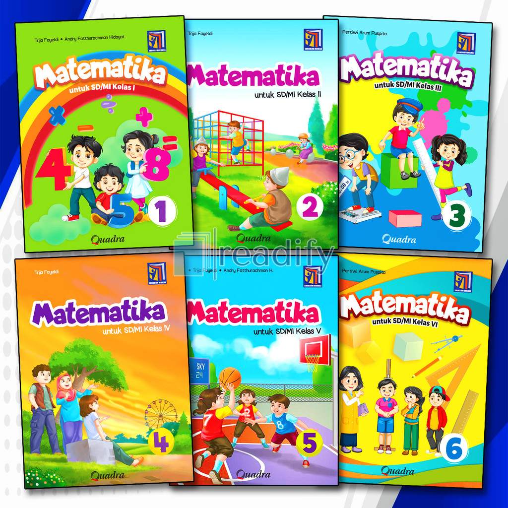 Jual Matematika Kelas 1 2 3 4 5 6 SD/MI Quadra Kurikulum Merdeka Revisi ...