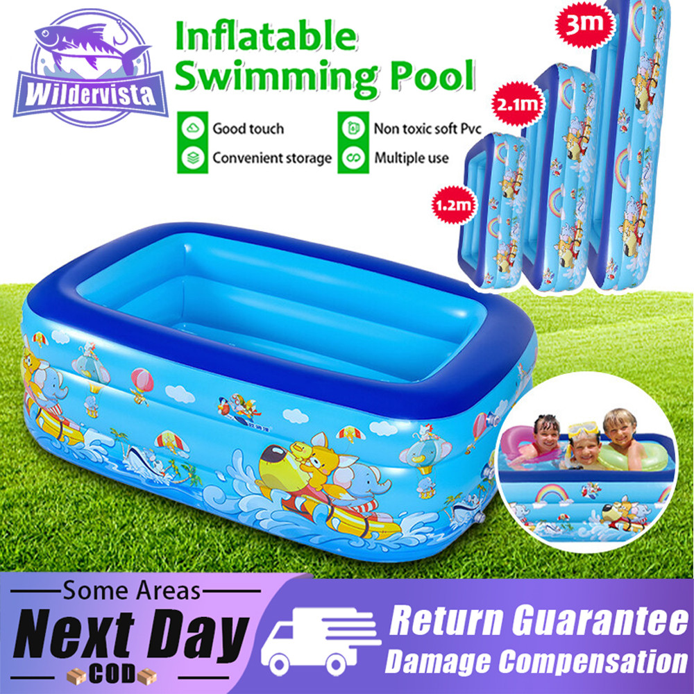 Jual Wildervista Kolam Renang Anak Jumbo 3 Meter Inflatable Swimming ...