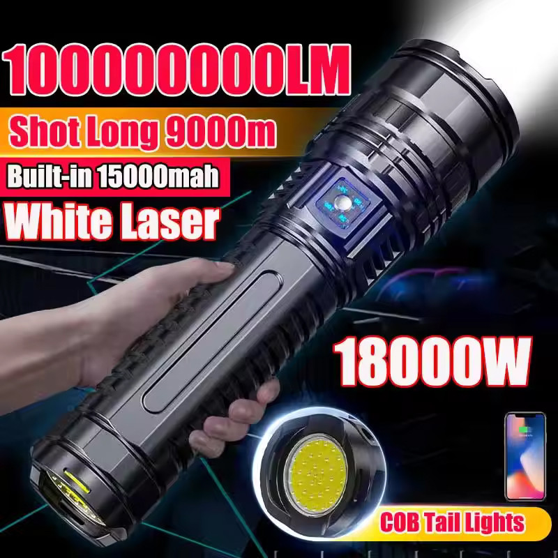 Jual Tactical Flashlight Long Range Very Powerful Torch Work Light ...