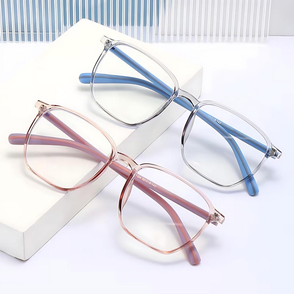 Jual Beli 1 Gratis 1 Kacamata Pria Dan Wanita Frame Kotak Radiasi ...