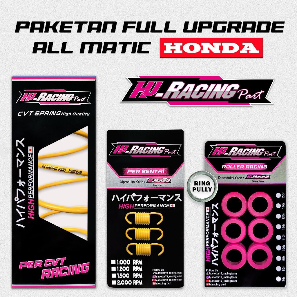 Jual FULL UPGRADE CVT HJ.RACING PART (ALL MATIC HONDA) Motorcycle ...