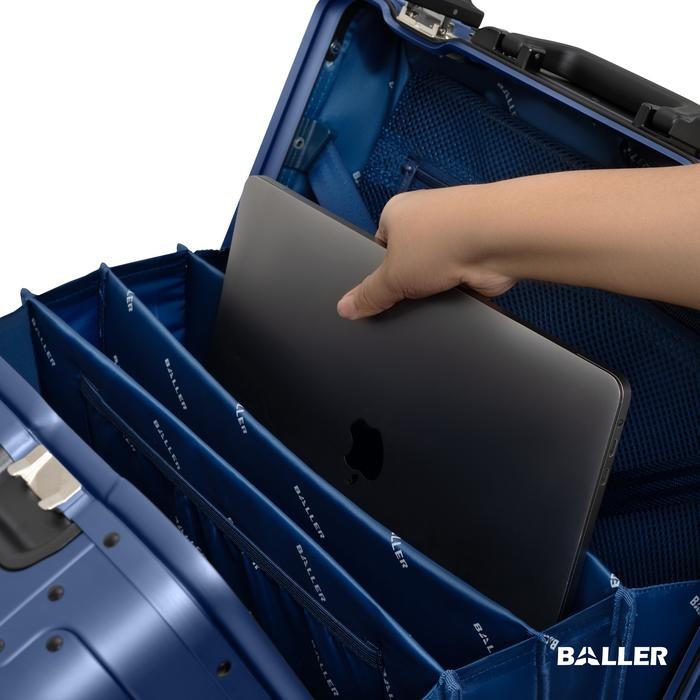 Jual BALLER Koper Aluminium Carry On 18 inch Navy Blue - Koper Kabin ...