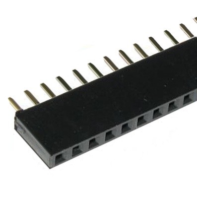 Jual (EP) pin header female 1x40 ( 2.54 mm ) 40 pin breadboard arduino ...