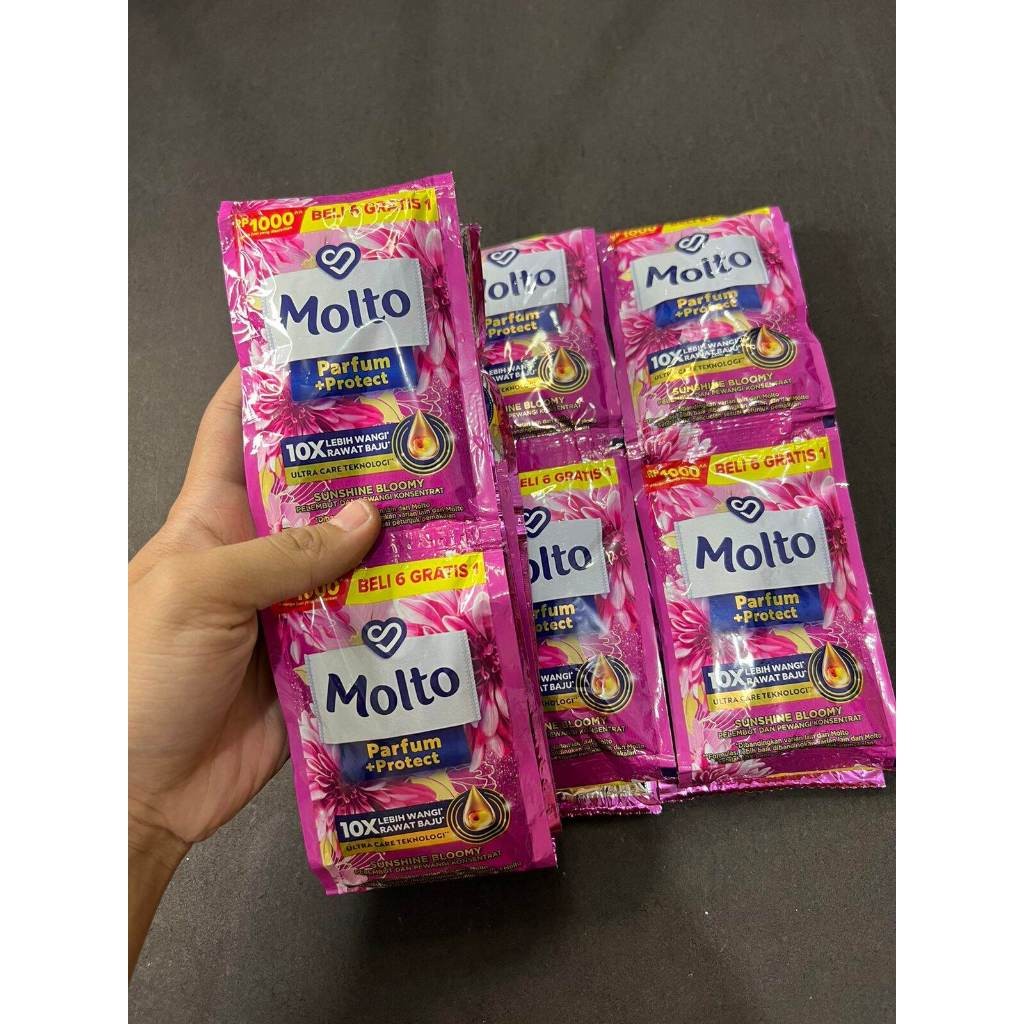 Jual Molto Pelembut & Pewangi Sachet Pakaian Softener Konsentrat Parfum ...