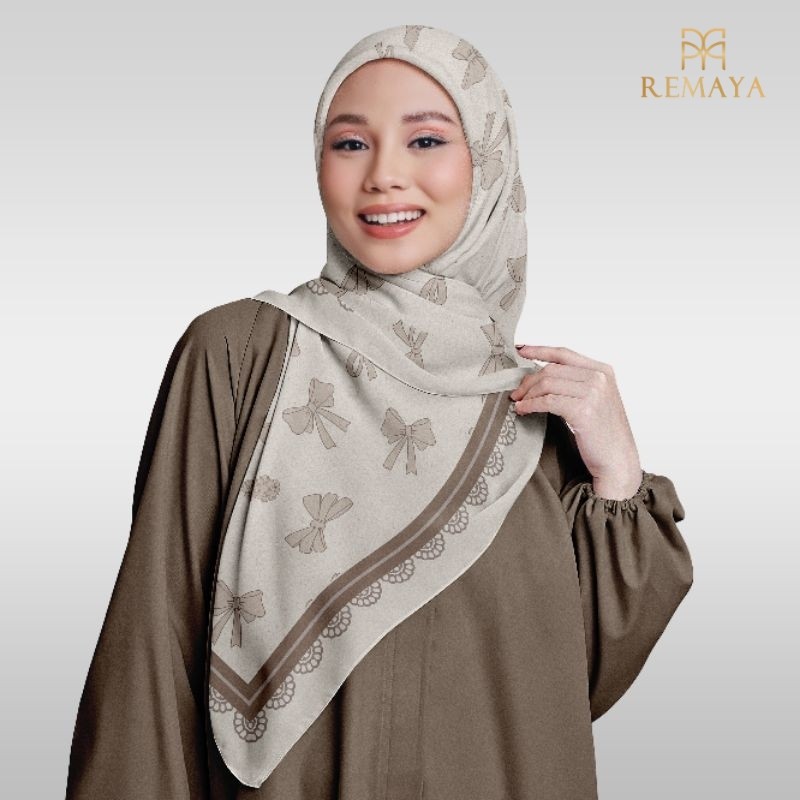 Jual Remaya Dinara Scarf Hijab Segiempat Voal Premium Motif Elegan ...