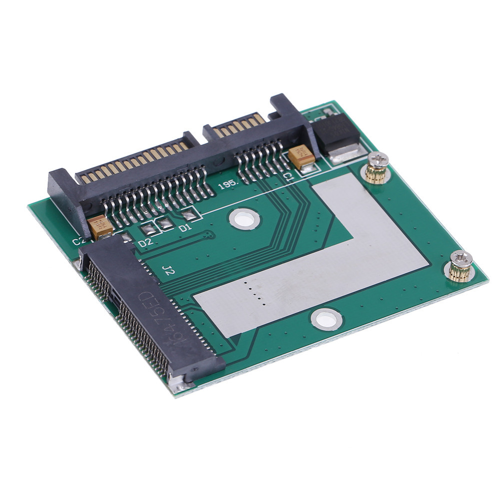 Jual mSATA SSD to 2.5'' SATA III 6.0Gbps Adapter Converter Riser Card ...