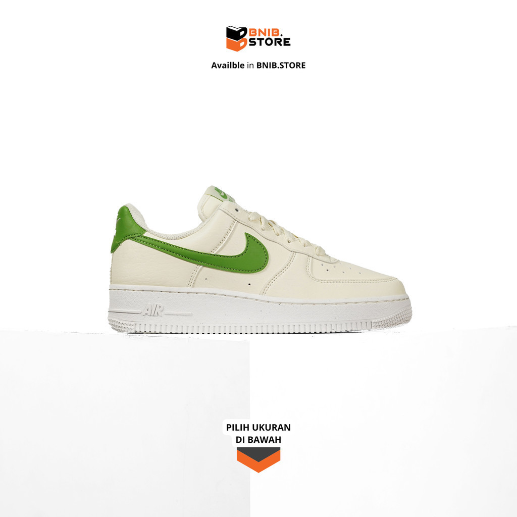 Sepatu Sneaker Wanita N I K E Air Force Low NN Coconut Milk Green Original