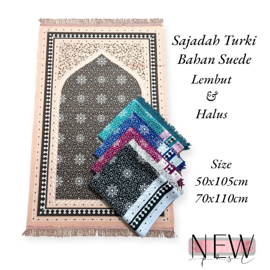 [COD] Sajadah Turki Sajadah Suede Bahan Halus Dan Lembut Fashion Muslim
