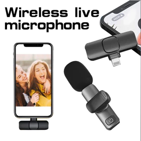 Mikrofon Hp Nirkabel Lavalier Mudah Dipakai Cocok Untuk Sistem Android Klip On Mic Wireless