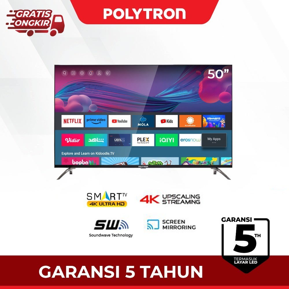 Jual POLYTRON Smart TV 50 inch UHD PLD 50UV8959 GARANSI RESMI | Shopee