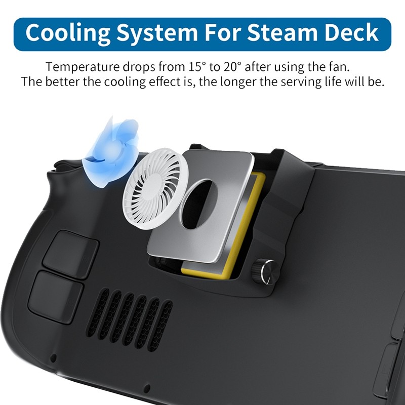 Jual Cooling Fan For Steam Deck Reduce Temperature For Steam Deck,Steam ...