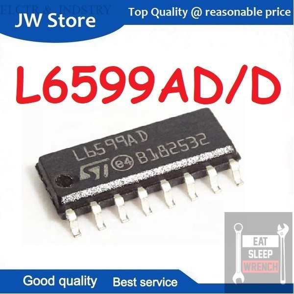 thumbnail image 2 of 10pcs ST L6599AD L6599 SOP-16 – Original, New 2 of 5