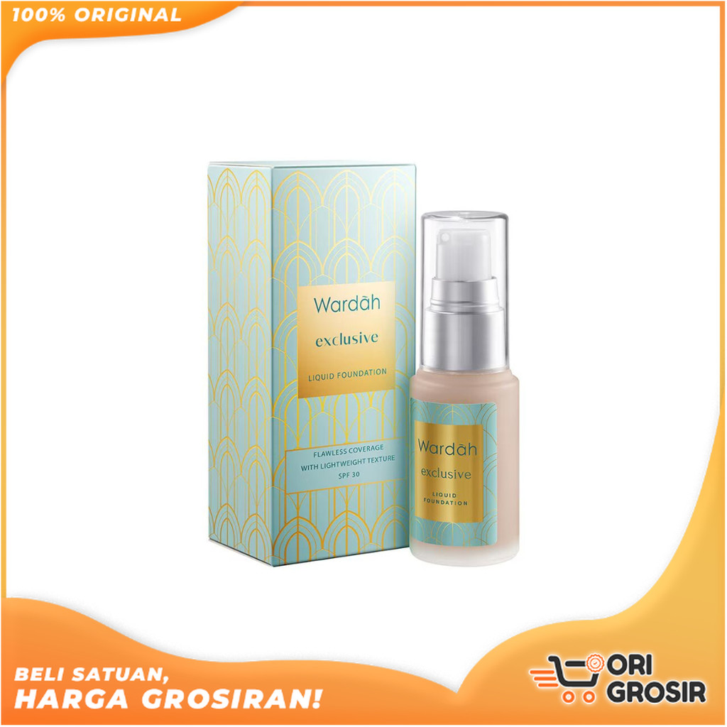 Jual ORI Grosir Wardah Exclusive Liquid Foundation - Foundation Matte