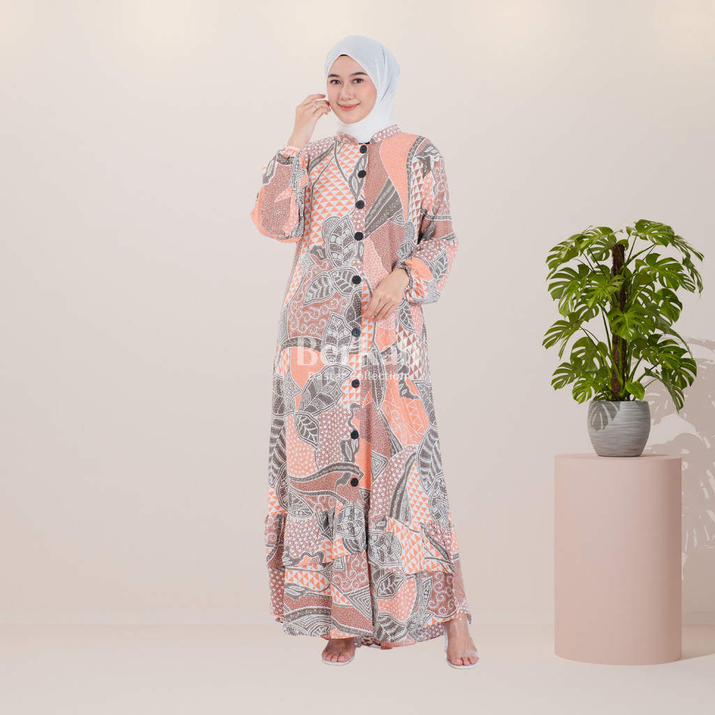 Gamis Batik Rayon Modern Pekalongan Surya Teja 2
