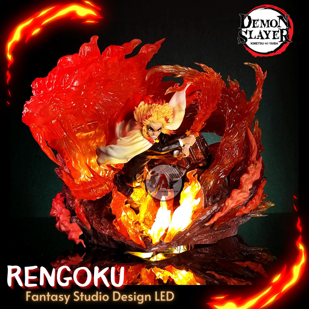 Jual Statue Action Figure Demon Slayer Rengoku Kyojuro Mugen Train ...