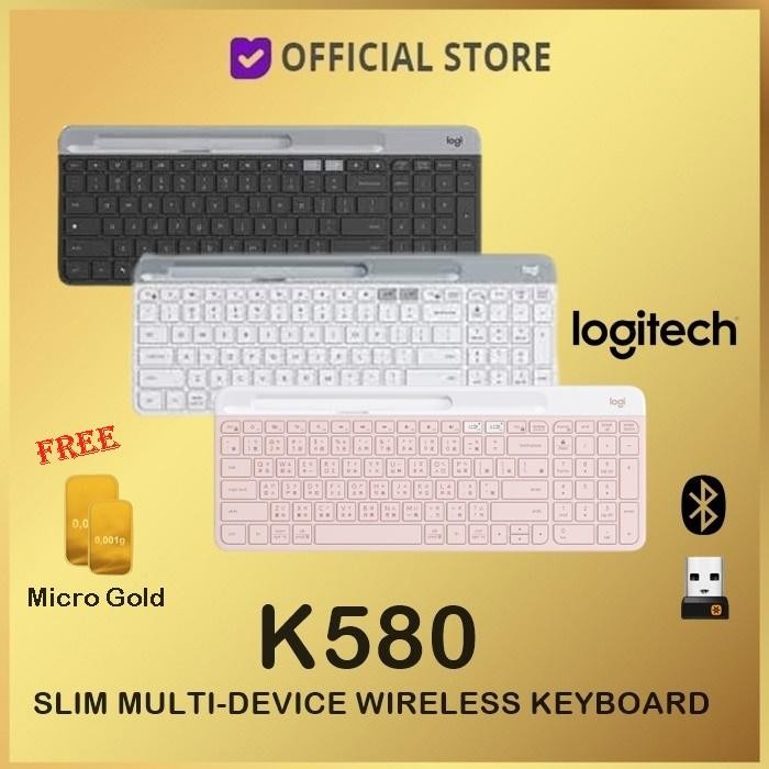 Jual Logitech K580 Slim Multi Device Wireless Bluetooth Keyboard K 580 ...