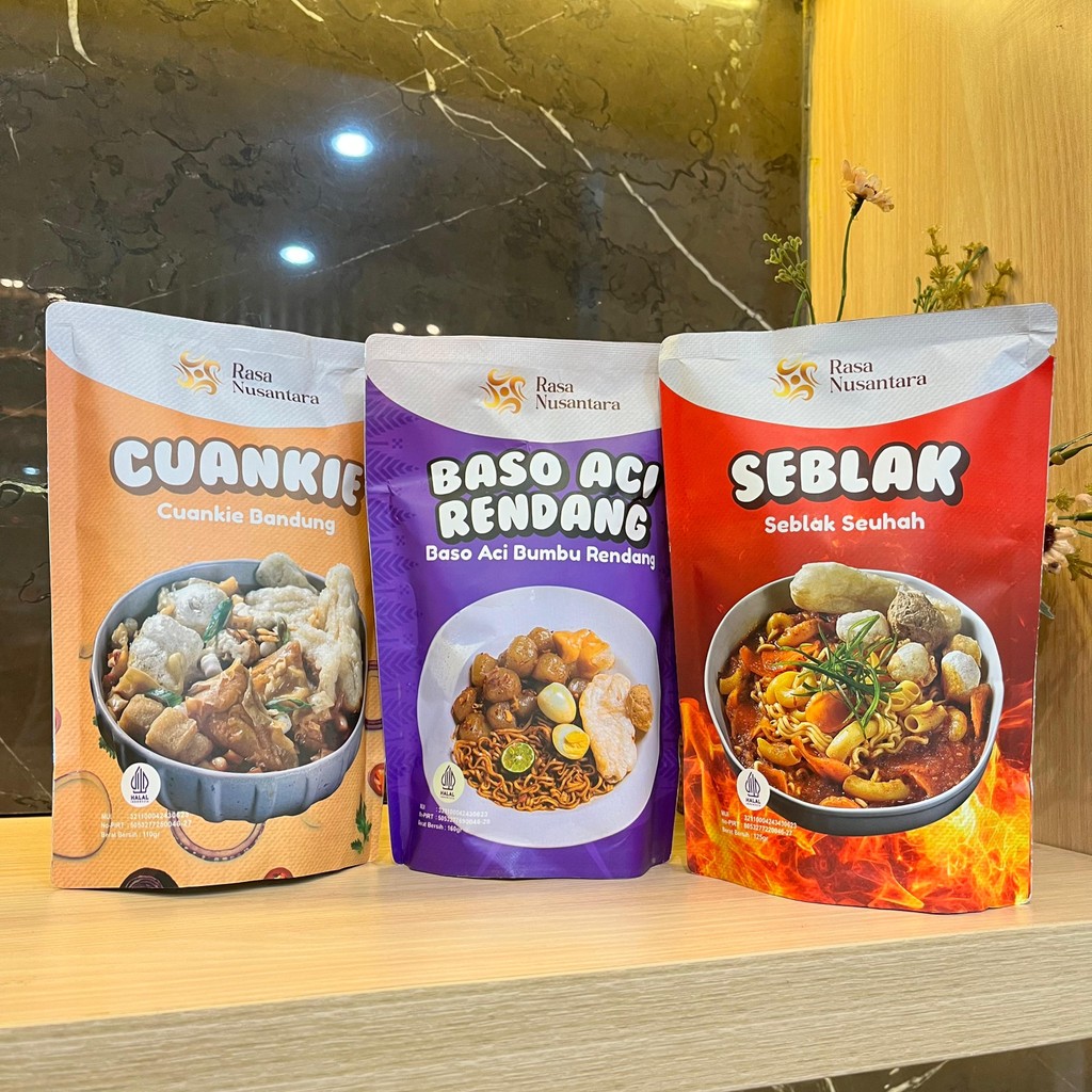 Jual Nusantara Instan Snack – Bakso Aci Rendang, Cuanki, Seblak