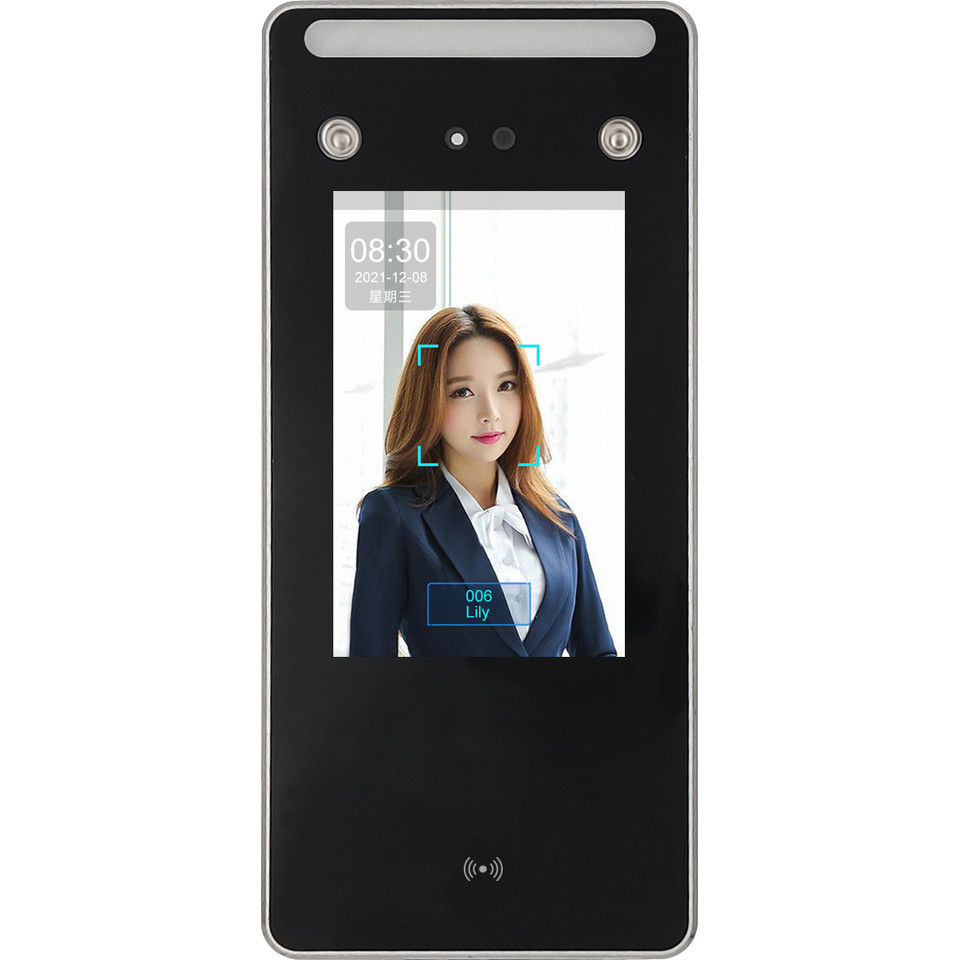 Jual 4.5-inch Dynamic Face Access Control Time and Attendance Machine ...