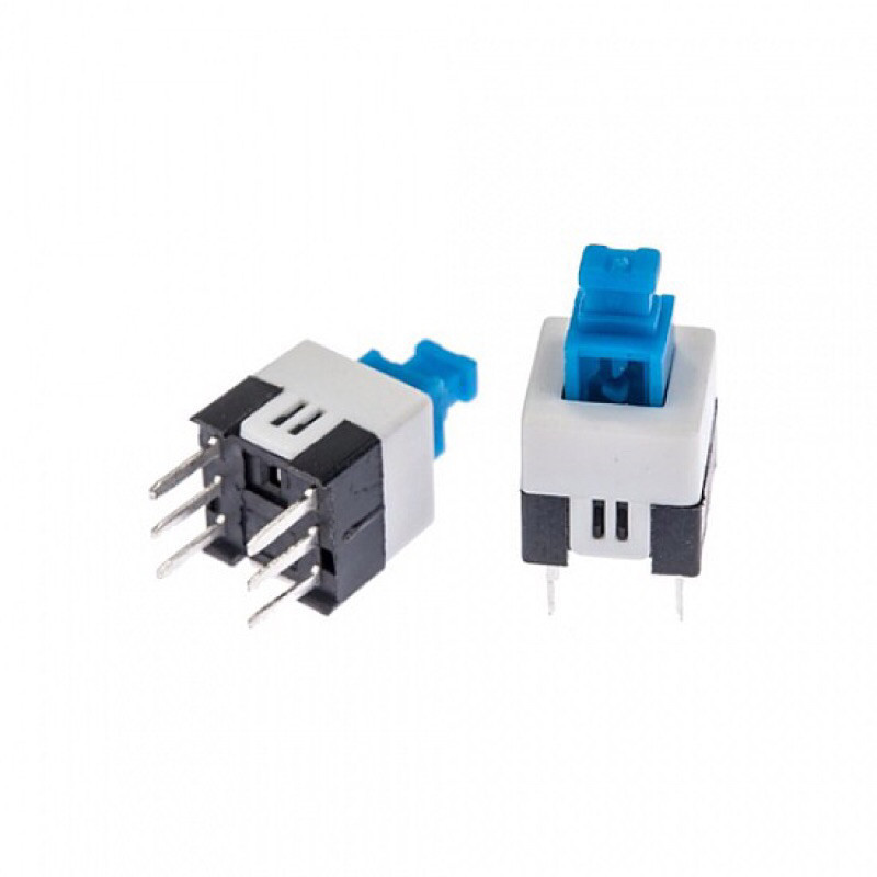 Jual Switch Push Button On Off Self Lock 6 Pin Kaki 8 x 8mm | Shopee ...