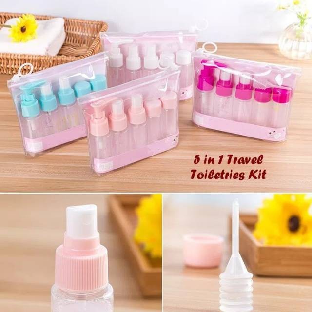 Jual TRAVEL BOTOL SET KIT BOTTLE 5 IN 1 | Shopee Indonesia
