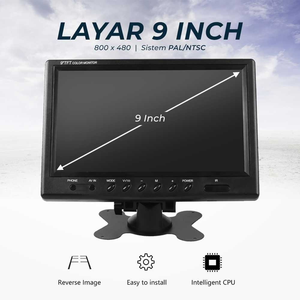 Jual [COD] LCD TFT Monitor Kamera Parkir Mobil / monitor mobil LCD 4.3 ...