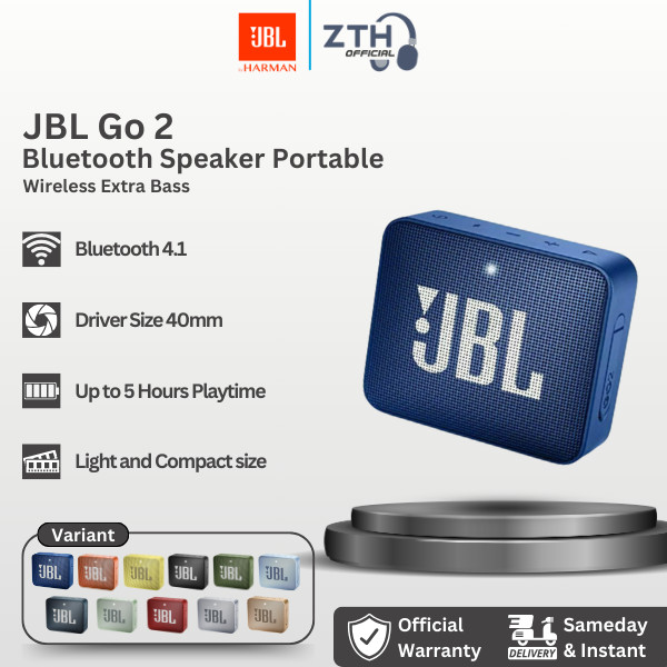 Jual Bluetooth Speaker Portable JBL GO 2 - Wireless Extra Bass Resmi ...