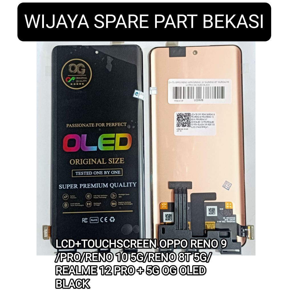 Jual LCD+TOUCHSCREEN OPPO RENO 9/PRO/RENO 10 5G/RENO 8T 5G/REALME 12 ...