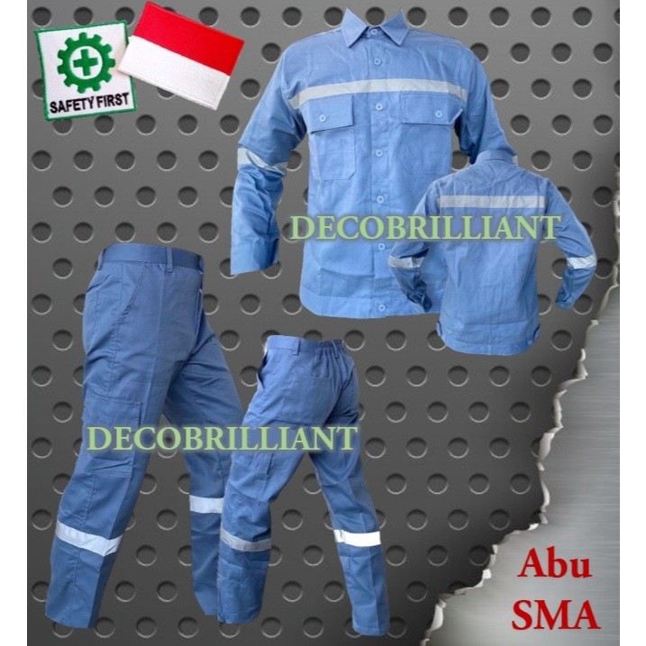 Jual Setelan Wearpack Safety / Setelan Kemeja dan Celana Safety ...