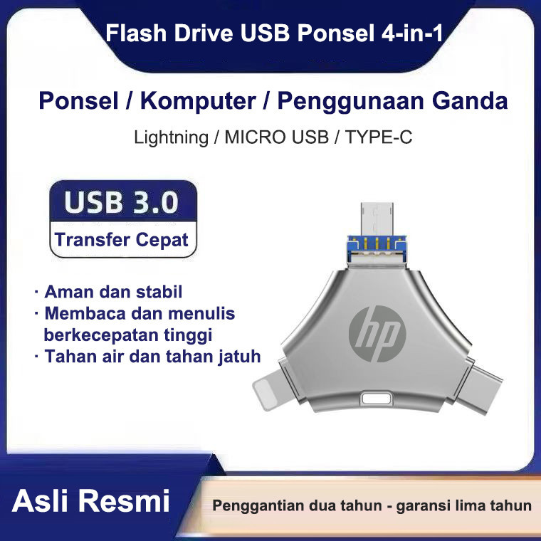 Jual Flashdisk 1TB 512GB OTG 4 IN 1 for iphone 6/15 USB 3.0 Micro ...