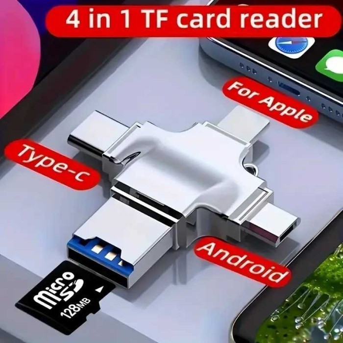 Jual Card Reader All in One USB Type C Lightning iPhone iPad - Main Image