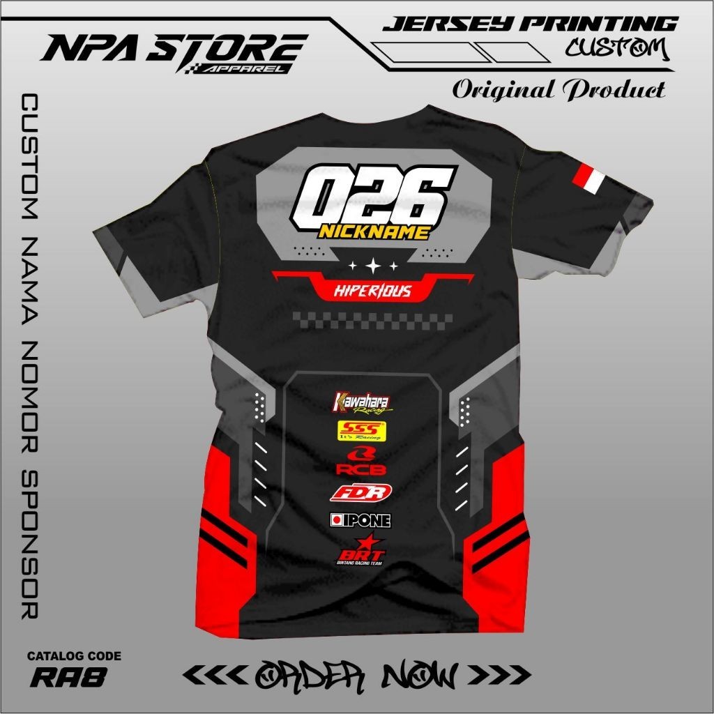 Jual JERSEY RACING ROADRACE CUSTOM BEBAS REQUEST FULL PRINTING DESAIN ...
