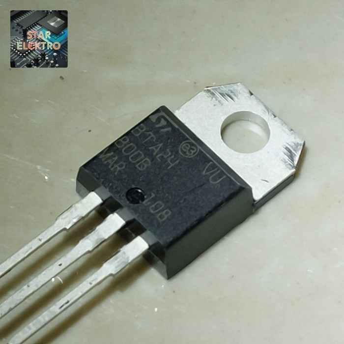 Jual BTA24-800B To-220 BTA24800B Transistor Triacs ST 24A 800V BTA24 ...