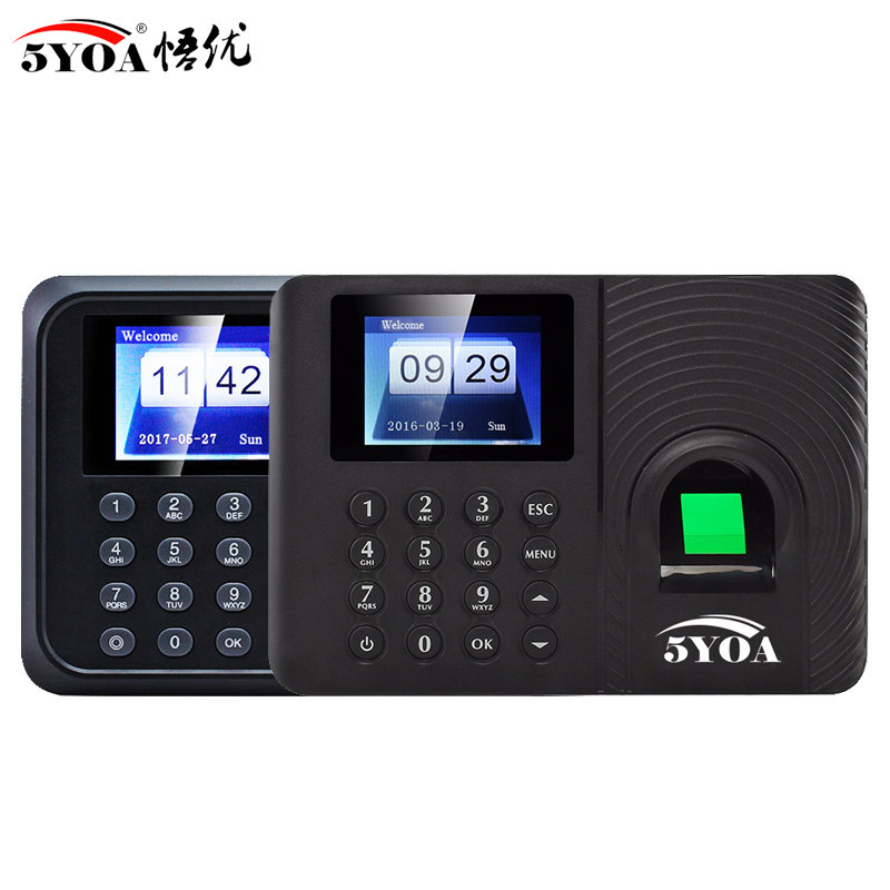 Jual Fingerprint Attendance Biometric Machine System Employee Keypad ...