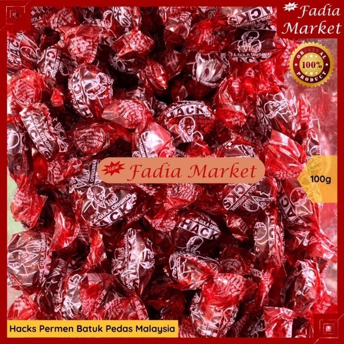 Jual Hacks Permen Batuk Pedas Malaysia 100g | Shopee Indonesia