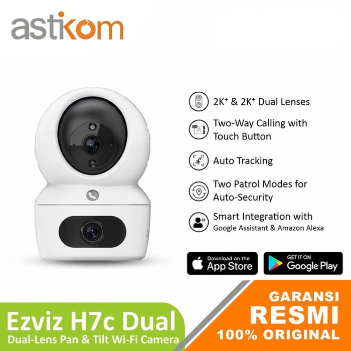 Jual CCTV Ezviz Smart Home Camera H7C Dual Lens 2K+ 4MP+4MP | Shopee ...