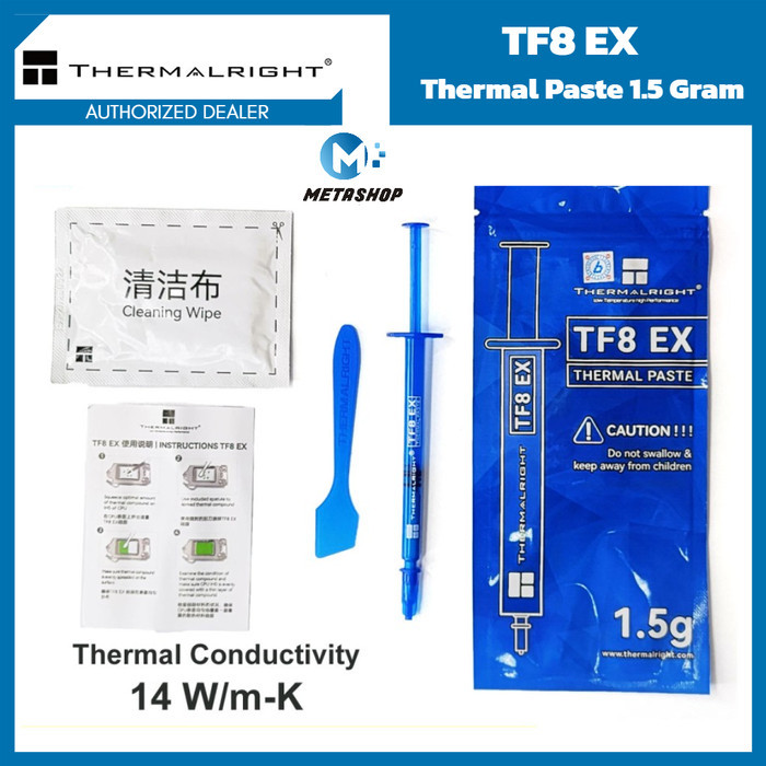 Jual THERMALRIGHT TF8 EX Thermal Paste 1.5 Gram Grease GPU CPU Pasta ...