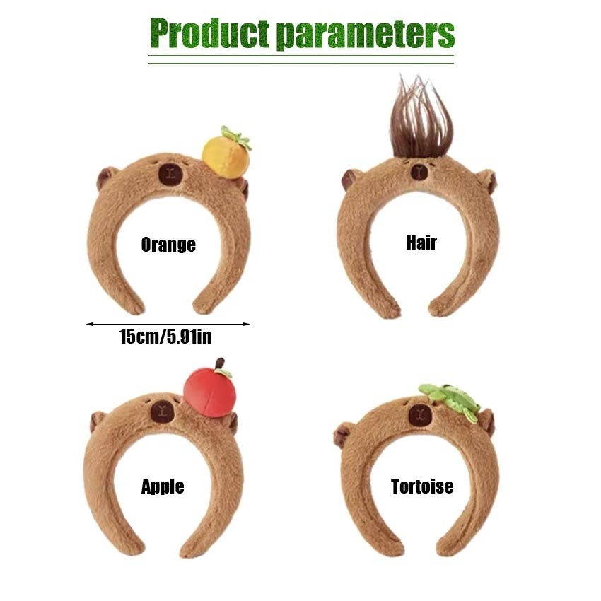 Jual Bando Capibara Boneka / Headband Capybara Series Fluffy / Bando ...