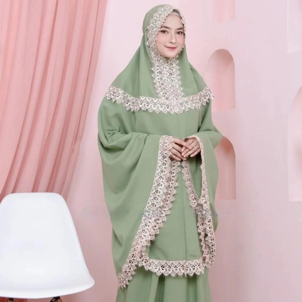 Mukena Velvet Renda Mukenah Velvet Premium Free Tas | AutoStock