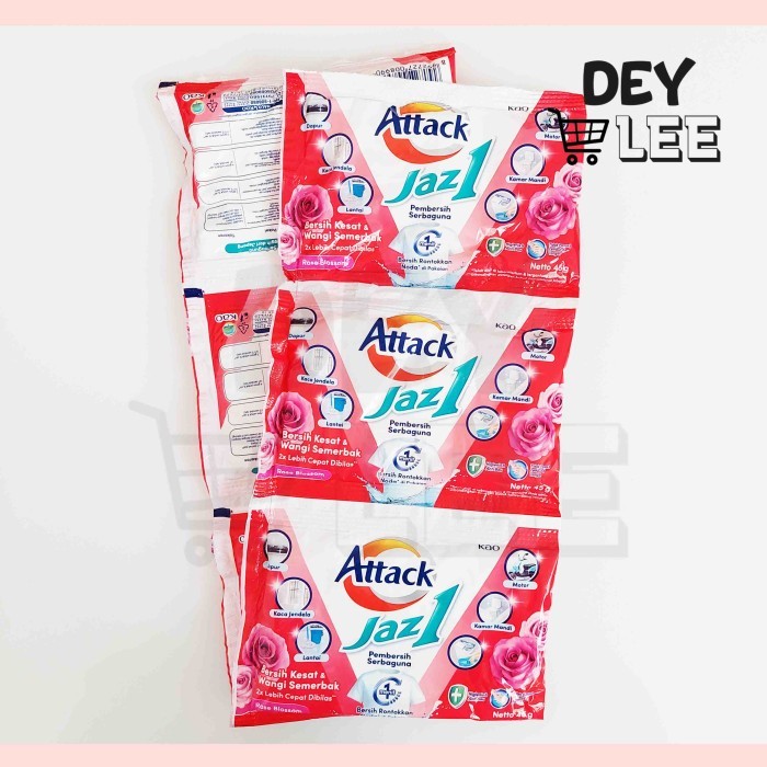Jual Attack Jaz1 Detergen Bubuk 45g ROSE BLOSSOM per 1 renceng isi 6 ...