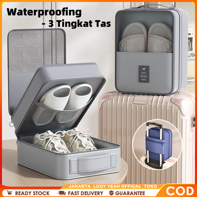 Jual Travel Tas Sepatu Koper Premium - Travel Shoe Bag for Luggage ...
