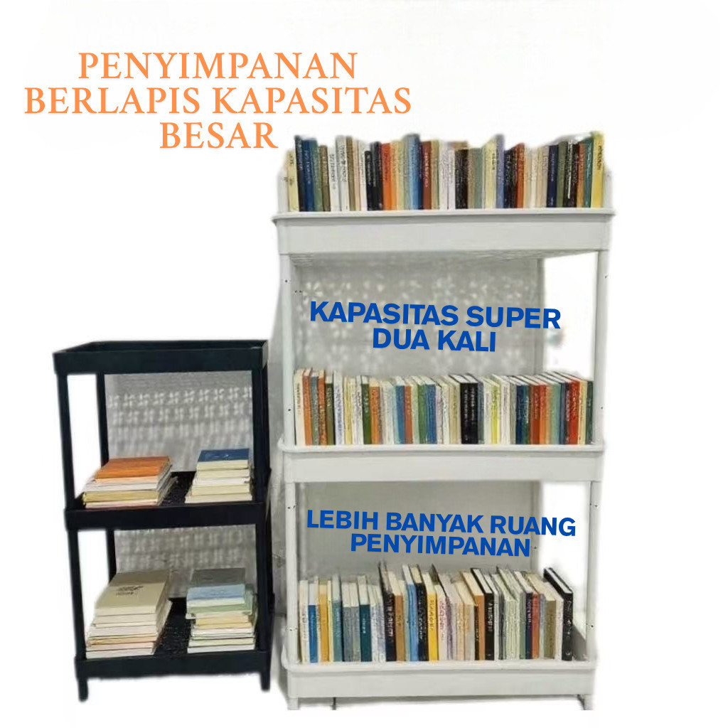 Jual ukuran ekstra besar Rak Susun Serbaguna 3 Tingkat Bahan Plastik ...
