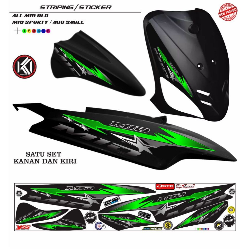 Jual STICKER STRIPING MOTOR MIO OLD NEW LIST SIMPEL DAN ELEGAN SIMPEL ...