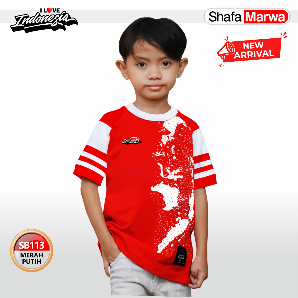 Jual KAYDEN STORE Shafamarwa Kaos Merah Putih Agustusan - Baju Seragam ...