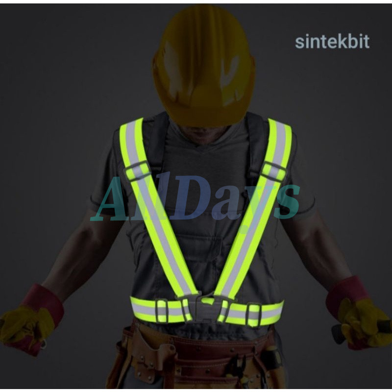 Jual Rompi Elastis Karet/Elastic V Shape/Rompi Safety / Safety Vest ...