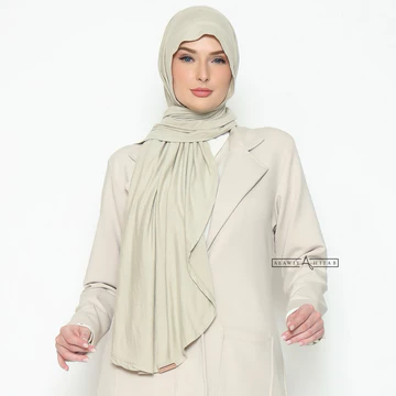Alawiyahijab Yona Instant TENCEL™ Bamboo Pashmina Oval Antibacterial (Instant Pashmina Curve