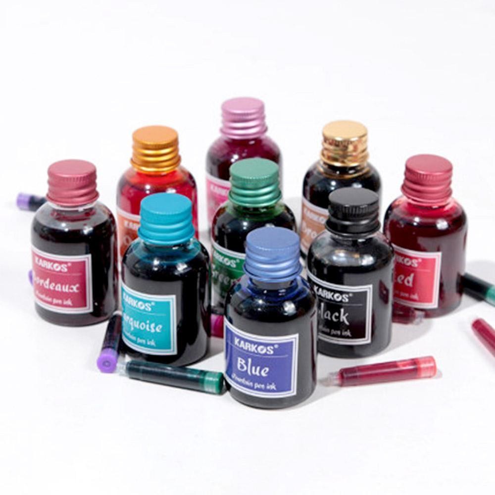 Jual 30ml Bottle Fountain Pen Ink Smooth Liquid ink Glass Pens ...
